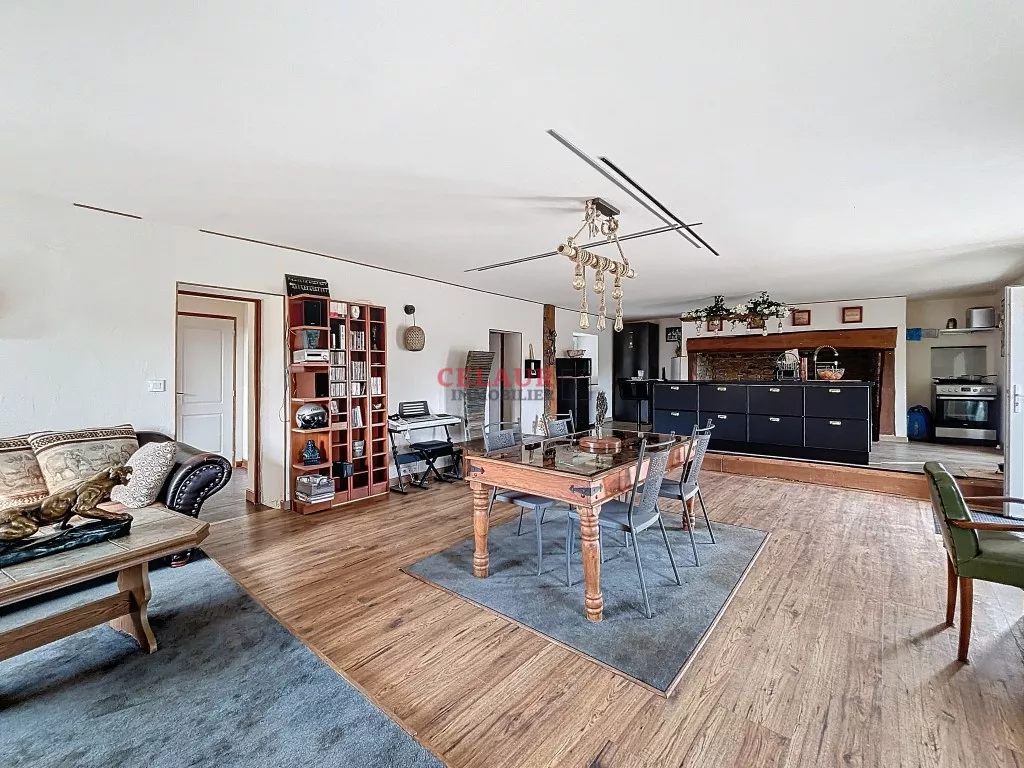 MAISON EN PIERRE RÉNOVÉE AVEC GRANGE, HANGARS, BATIMENT DE STOCKAGE ET TERRAIN