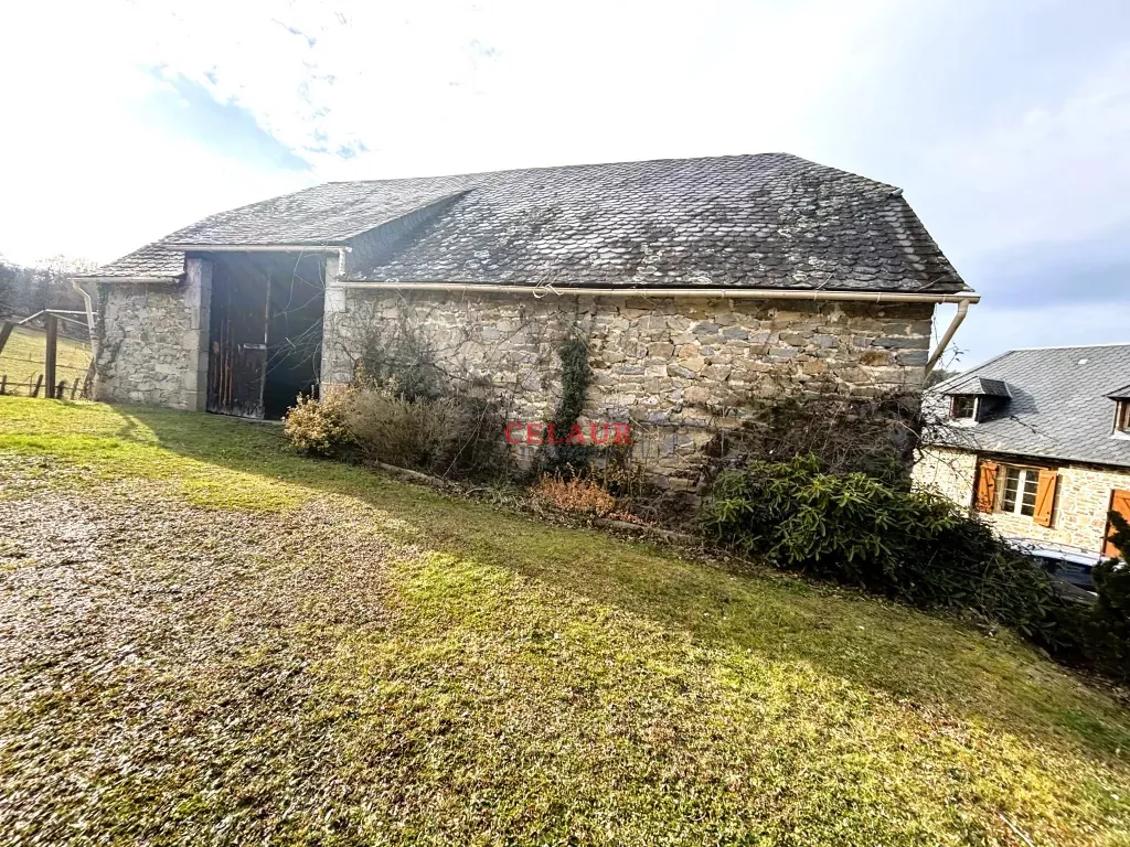 Maison de caractère en pierre avec grange, piscine et terrain